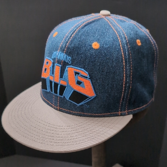 Notorious 2013,Denim Snapback Hat with Orange /Blue Logo. - Picture 1 of 9